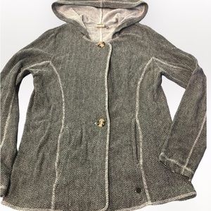 Fade Button Jacket Hoodie